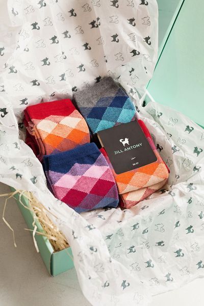Червоні шкарпетки ромби безшовні якісні 100% ORGANIC cotton JILL ANTONY 38-40 31028 фото