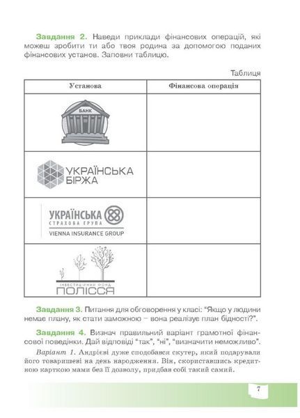 Прикладні фінанси. 8 клас. Робочий зошит з фінансової грамотності. Довгань А., 978-966-634-994-4 9789666349944 фото