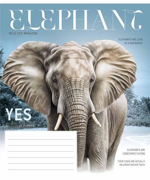 Зошити учнівські, набір 5 шт, Fauna magazine ВД-лак. Зошит Star у лінію 12арк. 3428 4820006472061 4820006472061_012-3428L фото