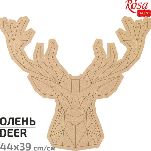 Основа для декорування панно-мозаїка &bdquo;Олень&ldquo; 2, МДФ, 44х39см, ROSA TALENT 4823098529132 фото