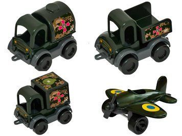 Набір Авто "Kid cars", військова техніка 4 шт. 39899 4820159398997 4820159398997 фото