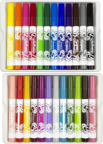 Фломастери "Super Washable Jumbo" товсті 24 кольорів 1632-24 фото