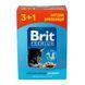 Набір паучів 3+1 Brit Premium Kitten Chicken Chunks для кошенят шматочки в соусі з куркою 4х100 г VAFO_030349 фото 4