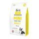 Корм сухий Brit Care Grain Free Mini Adult Lamb для дорослих собах мініатюрних порід з ягням 2 кг 8595602520107 170770/0107 фото 1