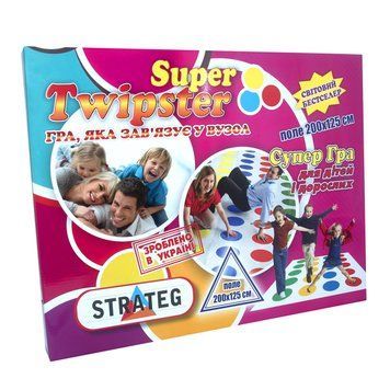 Розважальна гра Твістер Strateg Super Twipster українською мовою (11386) 4820175990939 11386 фото