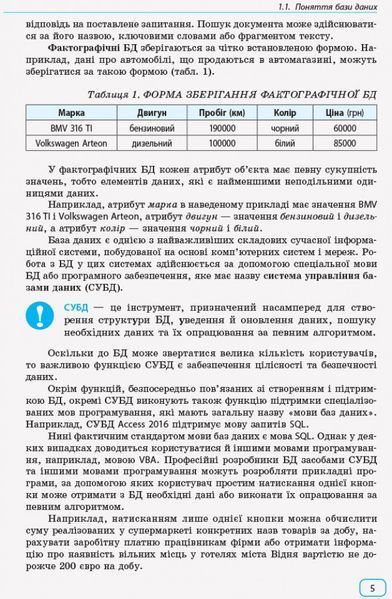 Інформатика. Бази даних: Навчальний посібник 9786170947765 фото