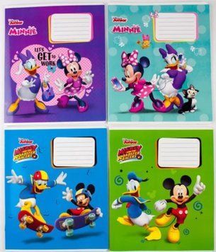 Комплект зошитів скоба 18 арк., лінія, "Mickey Mouse" (20 шт в комплекті) Ц697017У 268425 фото