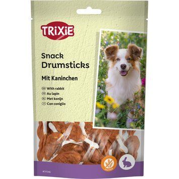 Ласощі Trixie Premio Rabbit Drumsticks для собак кісточки з кроликом 100 г 8 шт 4053032390058 4053032390058 фото