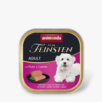 Корм вологий Vom Feinsten Adult with Turkey Lamb для дорослих собак з індичкою і ягням 150 г 4017721826204 AM-82611 фото