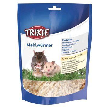 Ласощі Trixie для гризунів Черв'яки сушені 70 г 4011905607924 4011905607924 фото