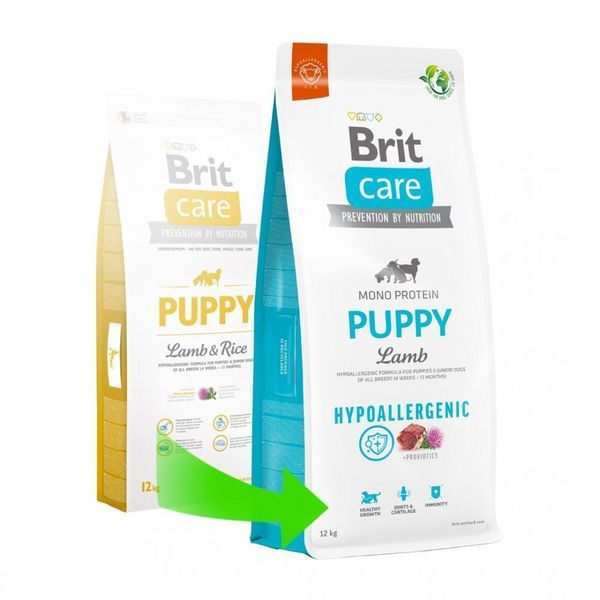 Корм сухий Brit Care Dog Hypoallergenic Puppy для цуценят гіпоалергенний з ягням 12 кг 8595602558957 8595602558957 фото