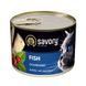 Корм вологий Savory Cat Can Adult Fish консерви для вибагливих котів з рибою 200 г 30648 фото 1