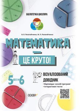 Бібліотечка школяра. Математика &mdash; це круто! Візуалізований довідник. 5&ndash;6 класи. КДН020 9786170039552 445069 фото