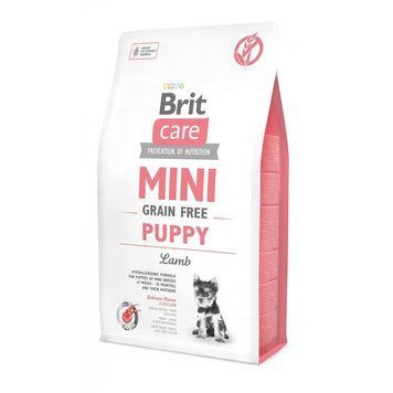Корм сухий Brit Care Grain Free Mini Puppy Lamb для цуценят та молодих собак мініатюрних порід з ягням 2 кг 8595602520138 170773/0138 фото