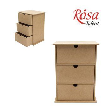 Комод, 3 шухляди, МДФ, 22х12х30см, ROSA TALENT 4820149905891 фото