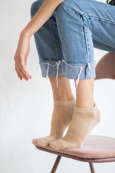 Набір 4 пари коротких кольорових шкарпеток ORGANIC cotton безшовні JILL ANTONY 38-40 31032 фото