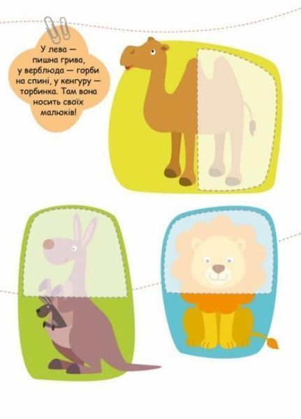 Книжка з наліпками Шукаємо половинки. Тварини. Пуляєва А. С1700002У 9789667512637 9789667512637 фото