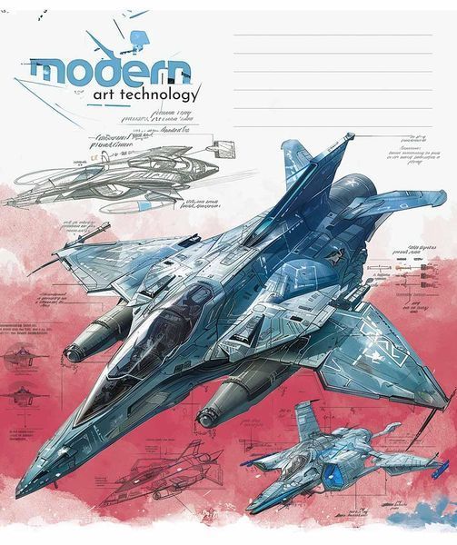 Комплект 5 шт учнівських зошитів Modern Art, Technology. Зошит Школярик 18 арк. у клітинку 3442 4820006470463 4820006470463_018-3442K фото
