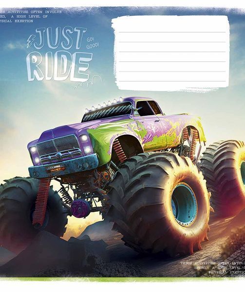 Комплект 5 шт. учнівських зошитів Just ride. Зошит Школярик 12 арк. у клітинку 3287 7012-3287K 4820006470432 4820006470432_10 фото