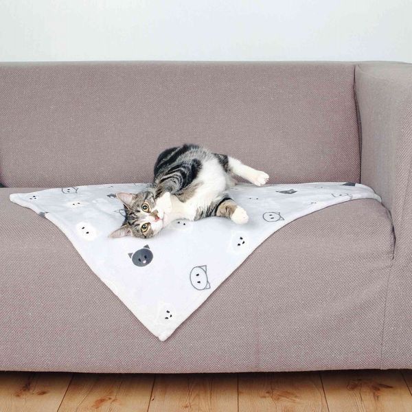 Плед Trixie для котів Mimi з мордочками плюш 70х50 см 4011905371689 4011905371689 фото