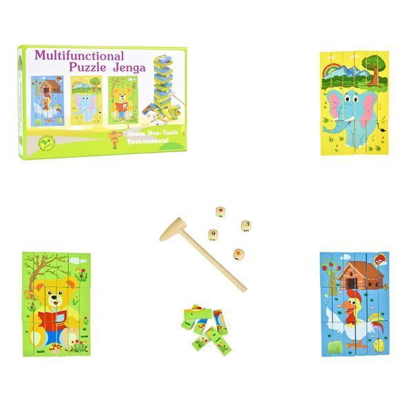 Дерев'яна джанга-пазл Multifunctional Puzzle Jenga Strateg (30980) 30980 фото