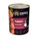 Корм вологий Savory Dog Gourmand Turkey паштет для дорослих собак усіх порід з індичкою 400 г 4820232630983 фото 1