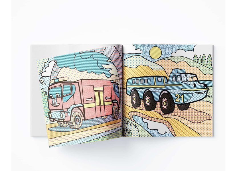 Водяні розмальовки. Машини-рятівники (Crystal Book) F00025018 фото