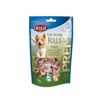 Ласощі Trixie Premio Fish Chicken Rolls для собак роли з куркою та лососем 75 г 4053032389366 4053032389366 фото