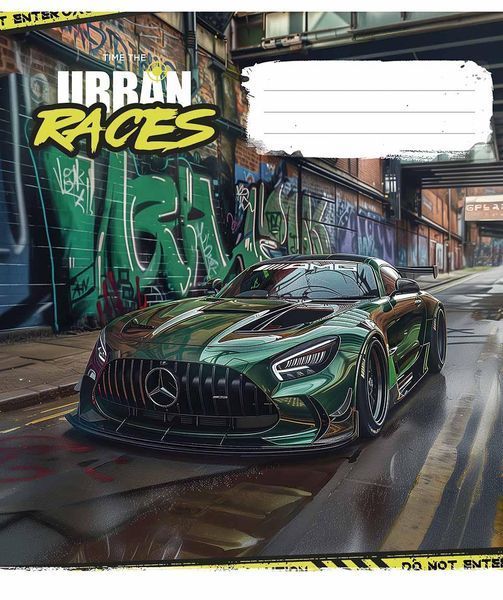 Комплект 5 шт загальних зошитів Time the urban races. Зошит Школярик 36 арк. у клітинку 3439 4823088231267 4823088231267_036-3439K фото