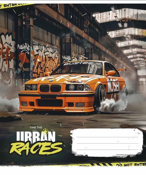 Комплект 5 шт загальних зошитів Time the urban races. Зошит Школярик 36 арк. у клітинку 3439 4823088231267 4823088231267_036-3439K фото