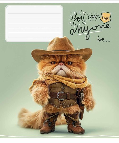 Комплект 5 шт. учнівських зошитів You can be anyone. Зошит Школярик 12 арк. у клітинку 3436 4820006470432 4820006470432_012-3436K фото