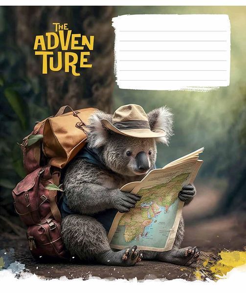 Набір 5 шт, зошит учнівський, The adventure (ВД-лак). Зошит Star у лінію 24арк. 3285 4820006472115 4820006472115_2 фото