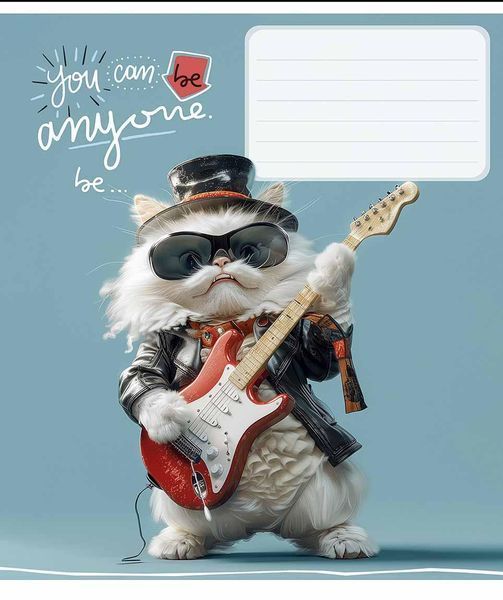 Комплект 5 шт. учнівських зошитів You can be anyone. Зошит Школярик 12 арк. у клітинку 3436 4820006470432 4820006470432_012-3436K фото