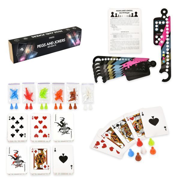Настільна гра Pegs and Jokers Strateg українською мовою (30348) 4823113840907 30348 фото