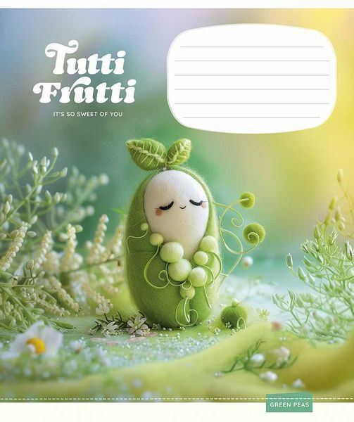 Комплект 5 шт. учнівських зошитів Tutti Frutti. Зошит Школярик 12 арк. у клітинку 3447 4820006470432 4820006470432_012-3447K фото