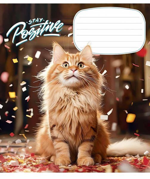 Комплект 5 шт учнівських зошитів Stay Positive. Зошит Школярик 18 арк. у лінію 3320 018-3320L 4820006470470 4820006470470_14 фото