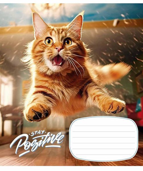 Комплект 5 шт учнівських зошитів Stay Positive. Зошит Школярик 18 арк. у лінію 3320 018-3320L 4820006470470 4820006470470_14 фото