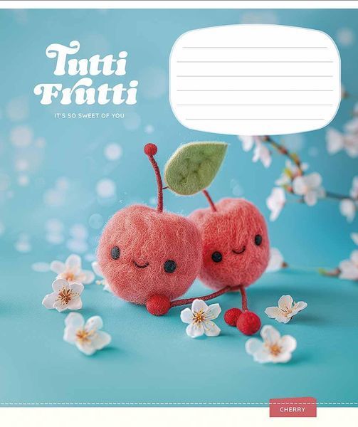 Комплект 5 шт. учнівських зошитів Tutti Frutti. Зошит Школярик 12 арк. у клітинку 3447 4820006470432 4820006470432_012-3447K фото