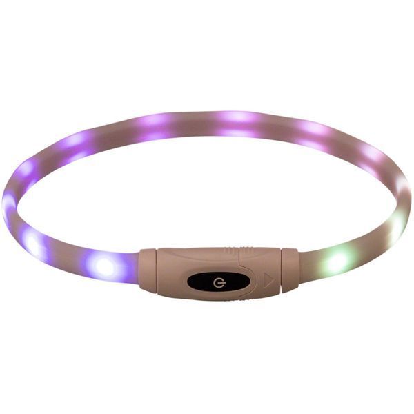 Нашийник Trixie що світиться з USB силікон різнокольоровий XS&ndash;XL 65 см х 16 мм 4011905126302 4011905126302 фото