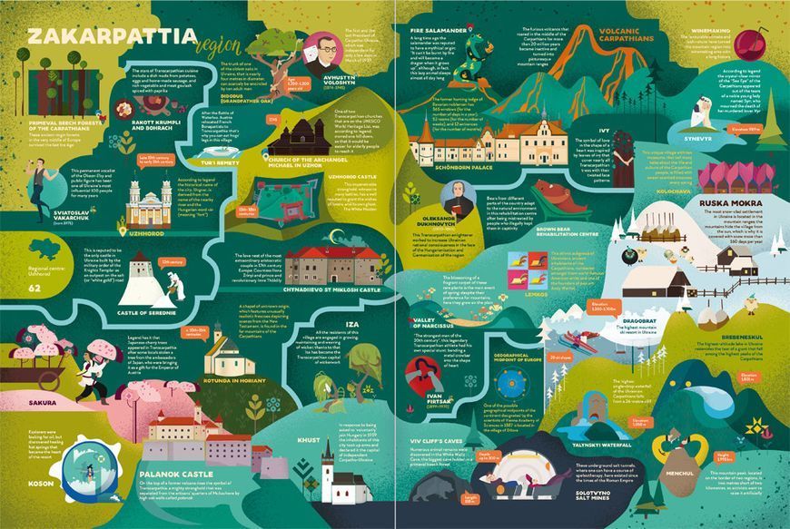 Книга "Travelbook. Ukraine" Ірина Тараненко, Юлія Курова, Марія Воробйова, Марта Лешак (англійською мовою) 9786177563647 фото