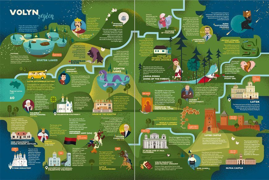Книга "Travelbook. Ukraine" Ірина Тараненко, Юлія Курова, Марія Воробйова, Марта Лешак (англійською мовою) 9786177563647 фото