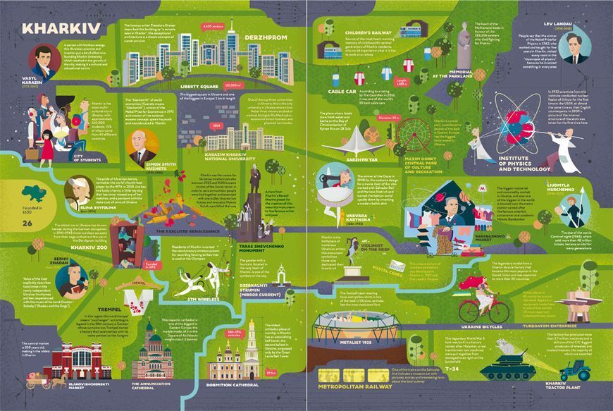 Книга "Travelbook. Ukraine" Ірина Тараненко, Юлія Курова, Марія Воробйова, Марта Лешак (англійською мовою) 9786177563647 фото