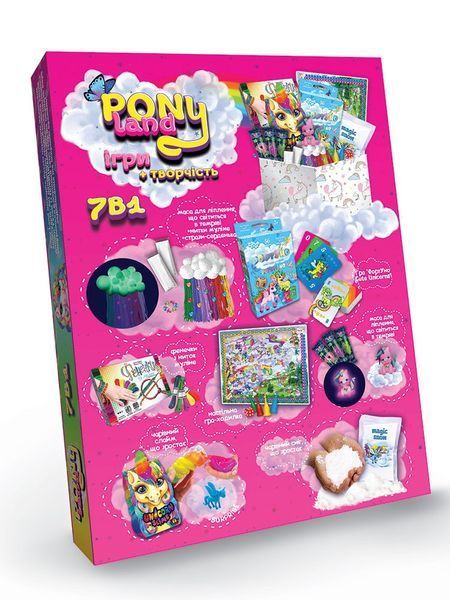 Креативна творчість "Pony Land" 7в1 5+ DT_PL-01-01U фото