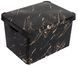 Контейнер Violet House 0648 Decor Marble Black 20 л (6673355) 8690066733558 8690066733558 фото 1