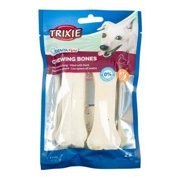 Ласощі Trixie Denta Fun Duck Chewing Bones для собак Кісточка для чищення зубів з качкою 12 см 120 г/2 шт 4011905313924 4011905313924 фото