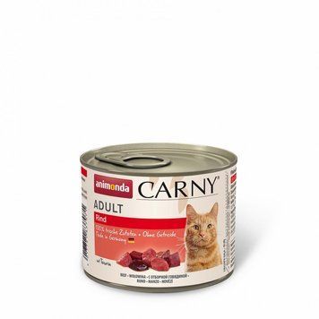 Корм вологий Carny Adult Beef для котів з яловичиною 200 г AM-83707 фото
