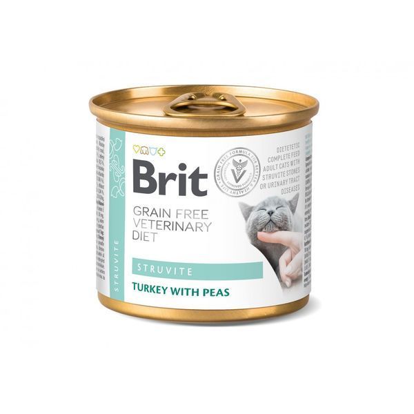 Вологий корм Brit Grain Free Veterinary Diets Struvite для котів при лікуванні та для профілактики сечокам'яної хвороби 100713/9863 фото