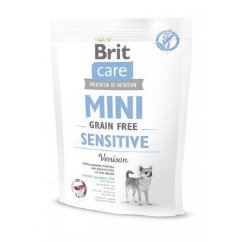 Корм сухий Brit Care Grain Free Mini Sensitive для собак мініатюрних порід з чутливим травленням з олениною 400 г 8595602520176 170777/0176 фото