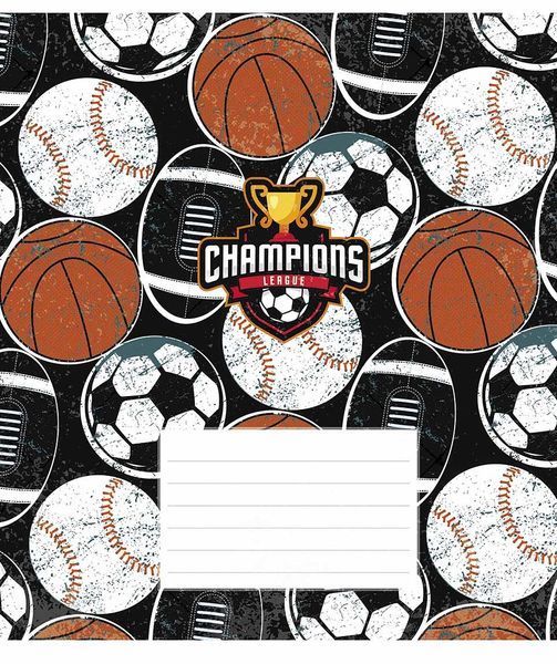 Комплект 5 шт учнівських зошитів Champions. Зошит Школярик 24 арк. у лінію 3342 024-3342L 4820006472115 4820006472115_15 фото
