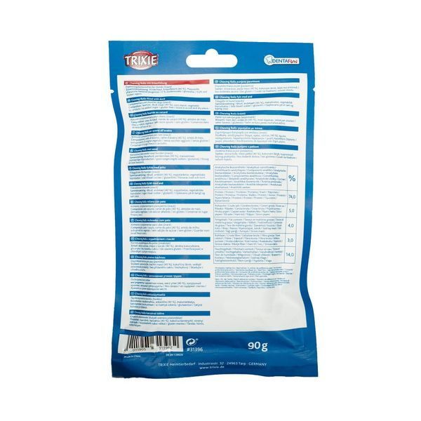 Ласощі Trixie Denta Fun Chewing Rolls для собак Паличка для чищення зубів з качкою 12 см 90 г 5 шт 4011905313962 31396***** фото